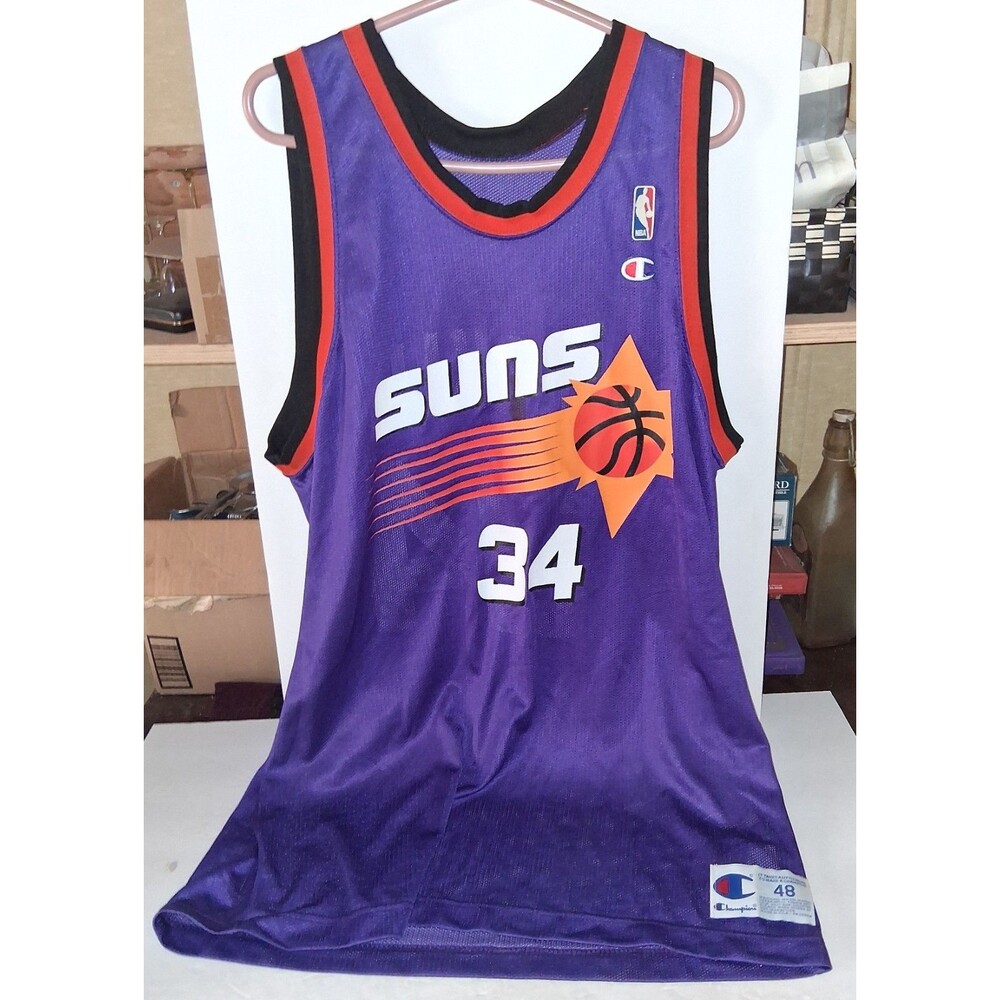 Vintage Charles Barkley Phoenix Suns Champion Jersey 48 XL  Made In USA 🇺🇸